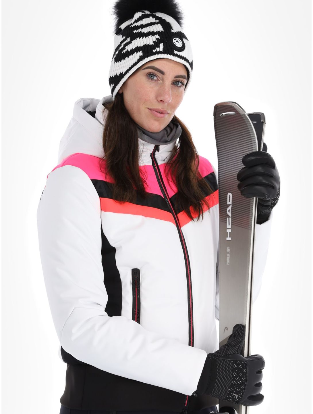 Sportalm Kitzbühel, Anniston m.Kap.o.P. ski-jas dames Optical white wit 