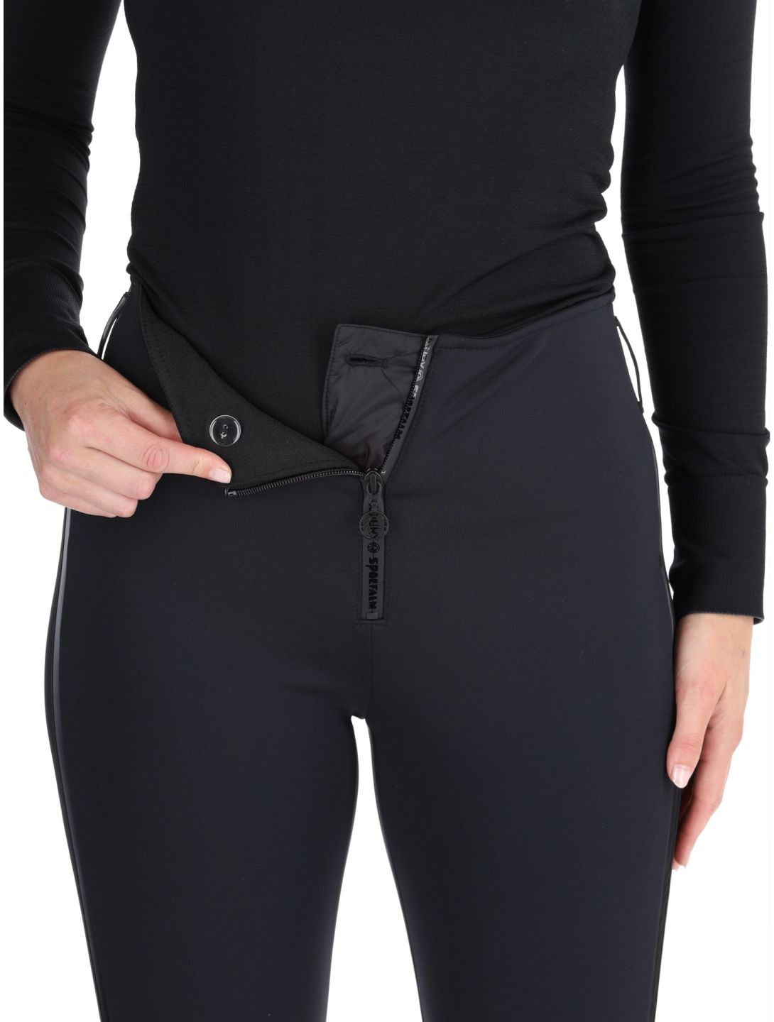 Sportalm Kitzbühel, Danica ST softshell skibroek dames Black zwart 