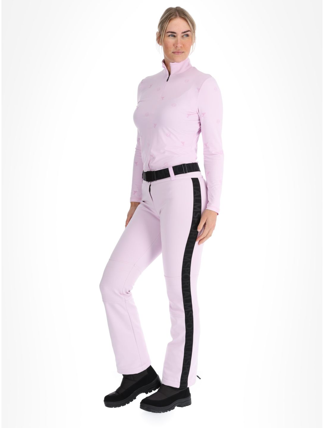 Sportalm Kitzbühel, Mayli CH BC Skibroek Softshell dames Chalk Pink Roze 