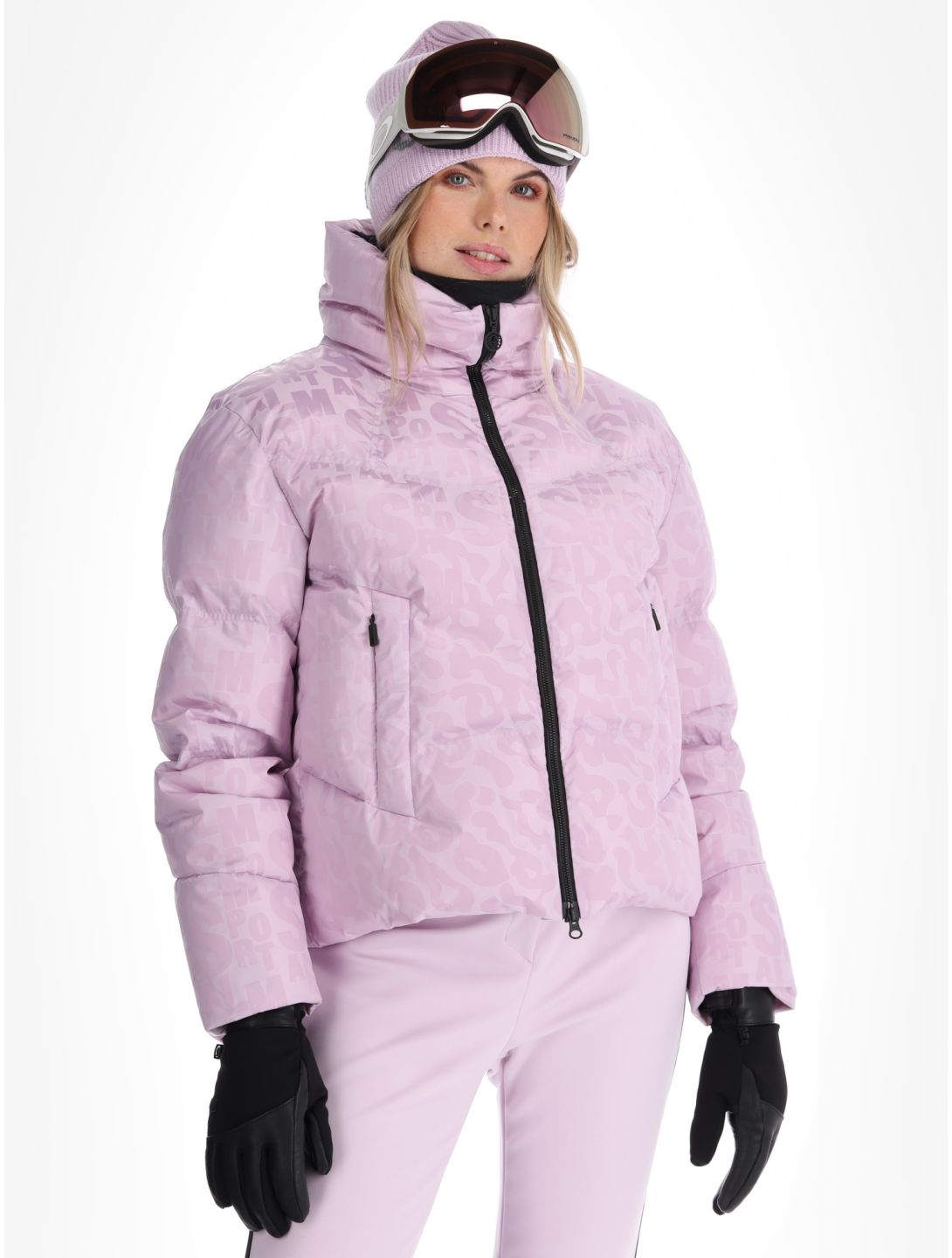 Sportalm Kitzbühel, Orlando Print CH o.K. AA Jas gevoerd dames Chalk Pink Roze 