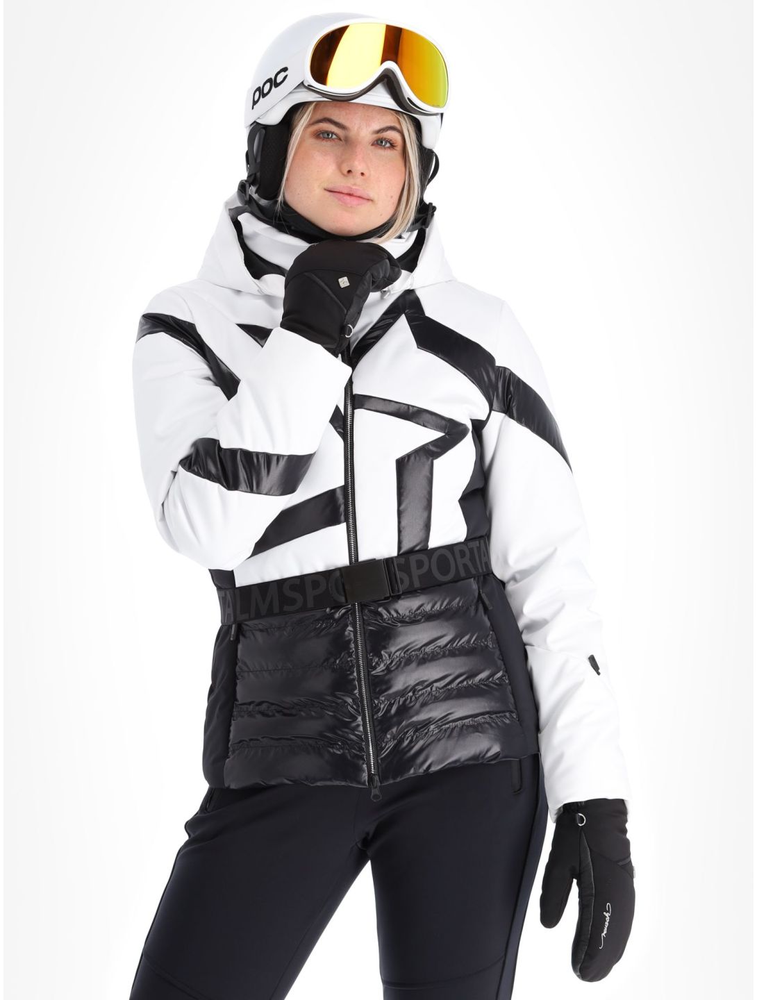 Sportalm Kitzbühel, Subway m.Kap.o.P. ski-jas dames Optical white wit 