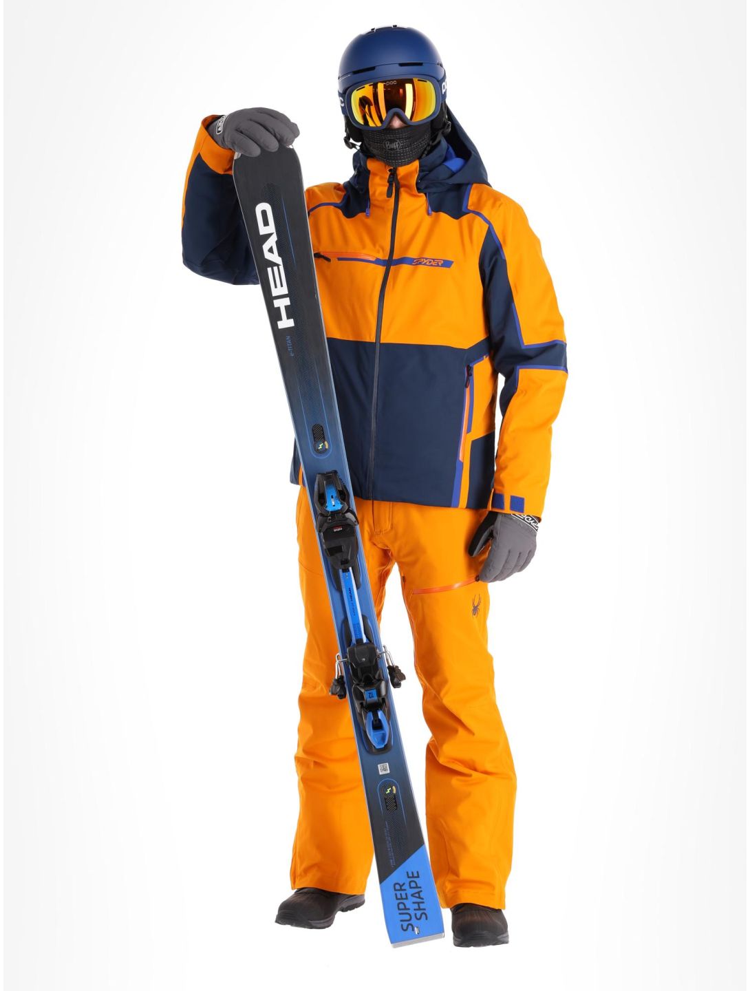 Spyder, Titan ski-jas heren Saffron grijs, oranje 