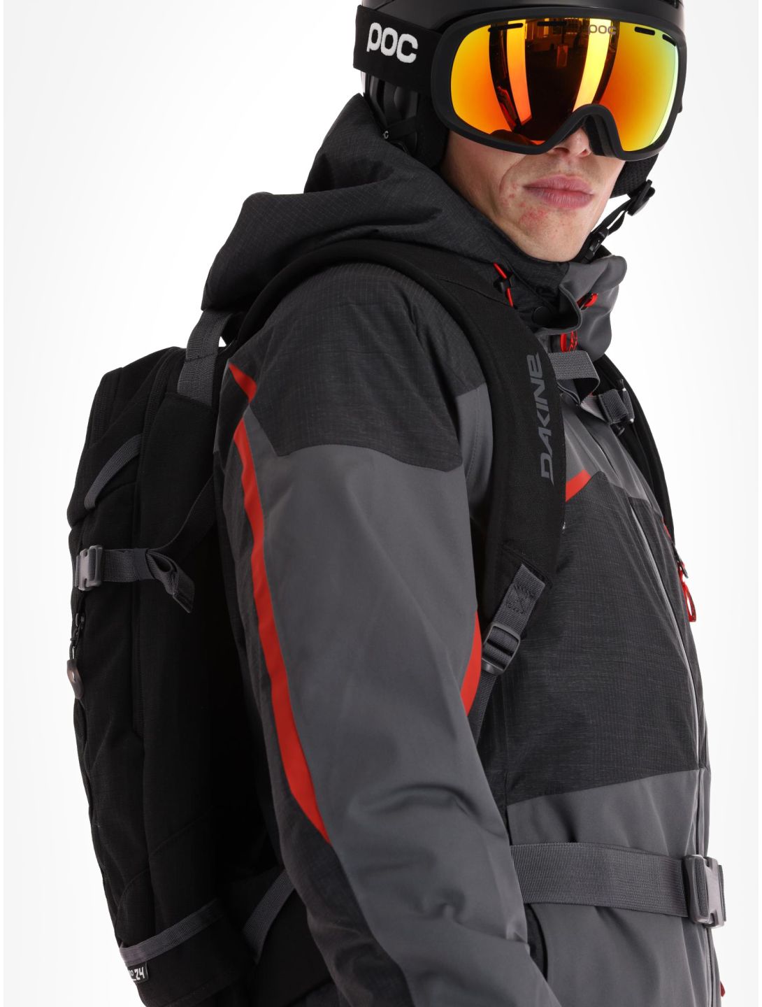 Spyder, Leader ski-jas heren Polar grijs, zwart 