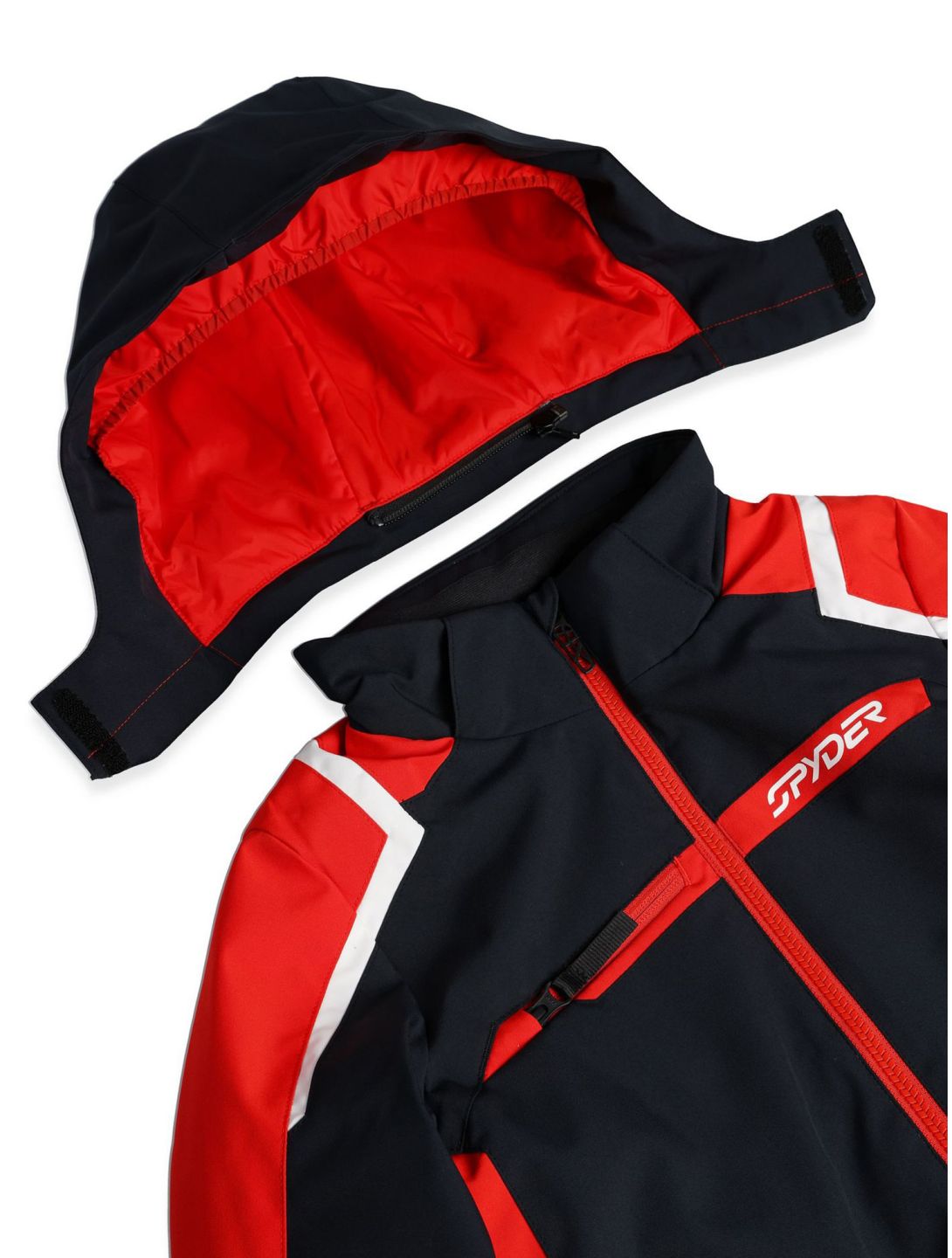 Spyder, Challenger ski-jas kinderen Black rood, zwart 