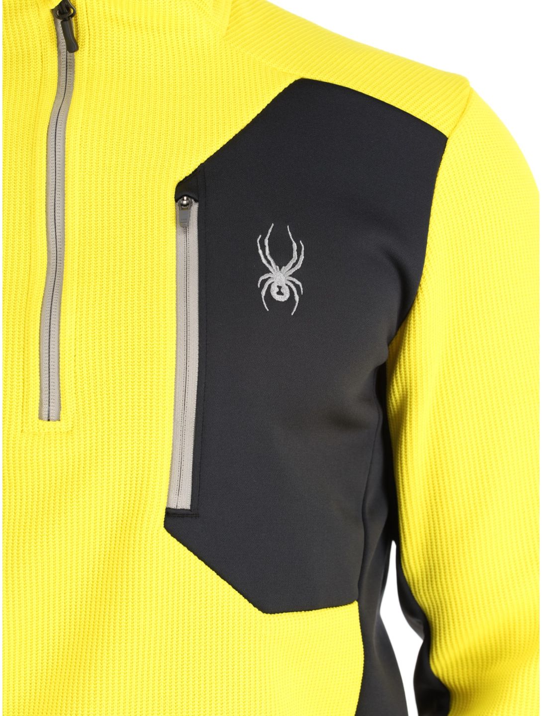 Spyder, Bandit 1/2 Zip skipully heren Acid Yellow geel 