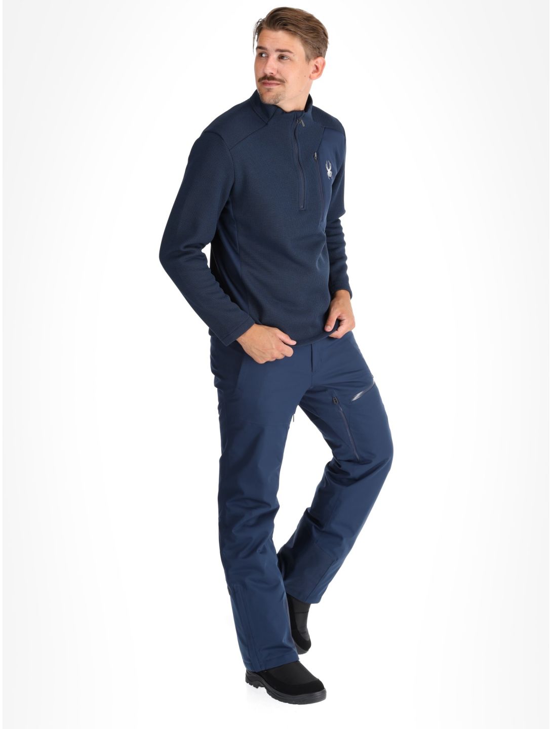 Spyder, Bandit 1/2 Zip skipully heren True Navy blauw 