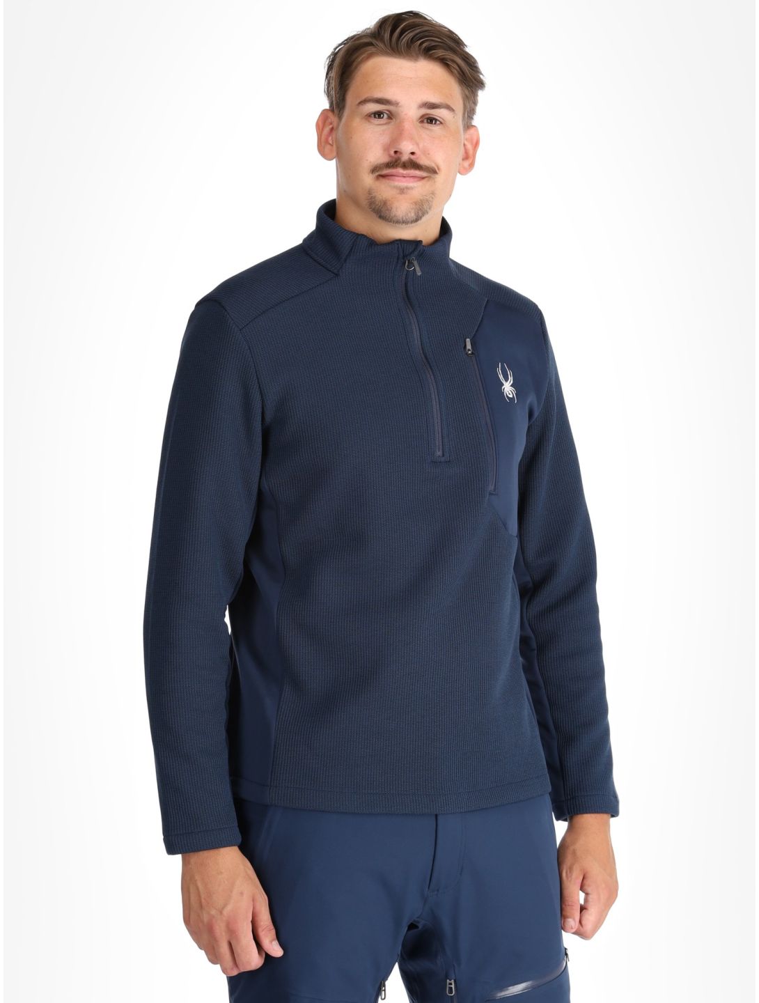 Spyder, Bandit 1/2 Zip skipully heren True Navy blauw 