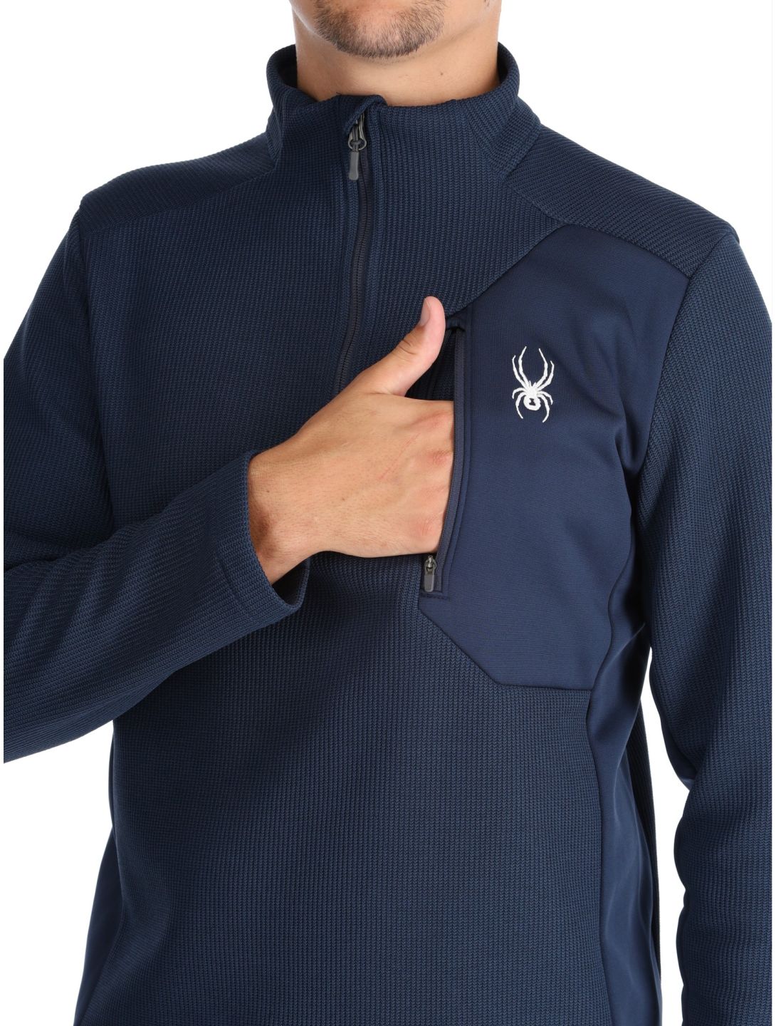 Spyder, Bandit 1/2 Zip skipully heren True Navy blauw 