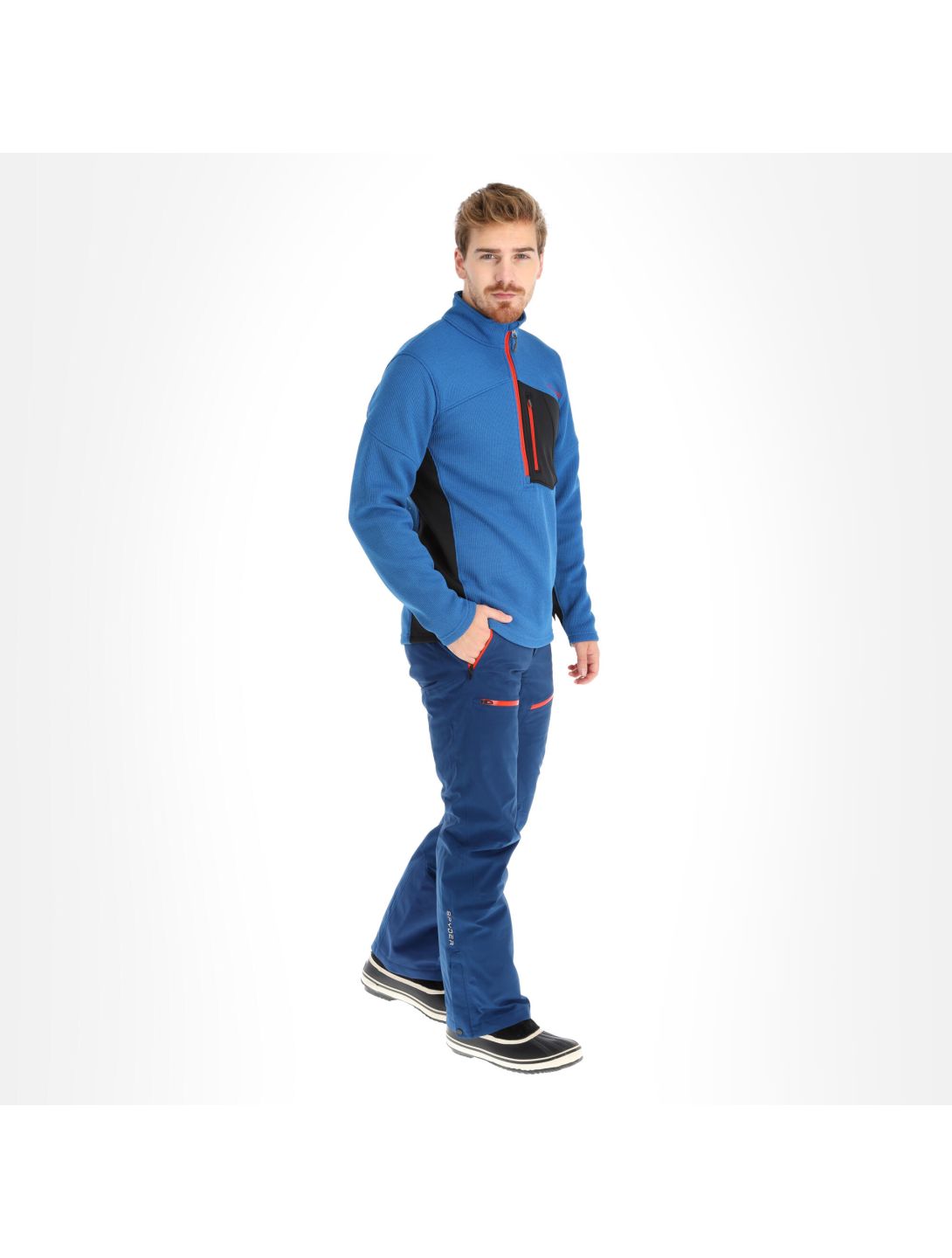 Spyder, Bandit Half Zip trui heren Blauw