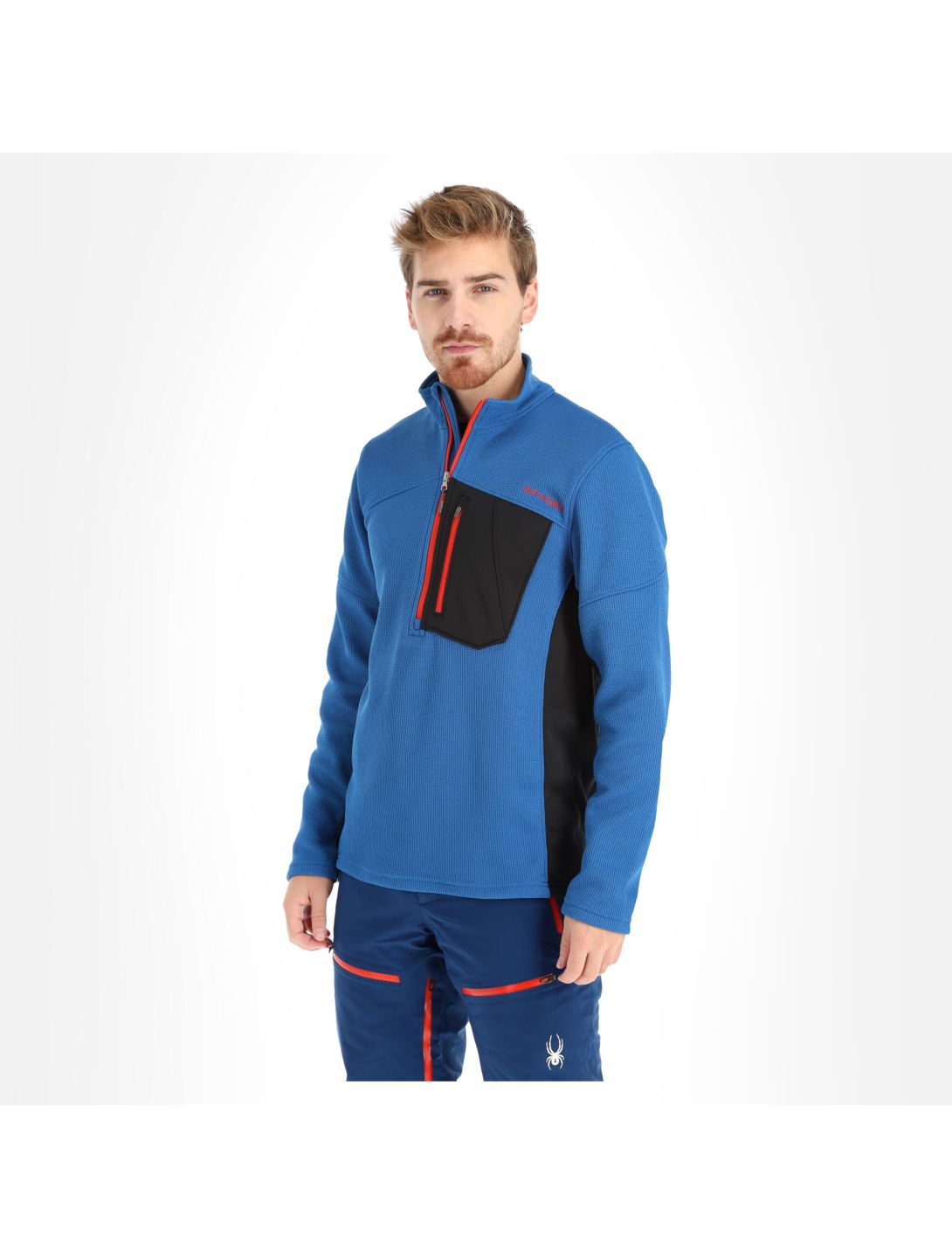 Spyder, Bandit Half Zip trui heren Blauw