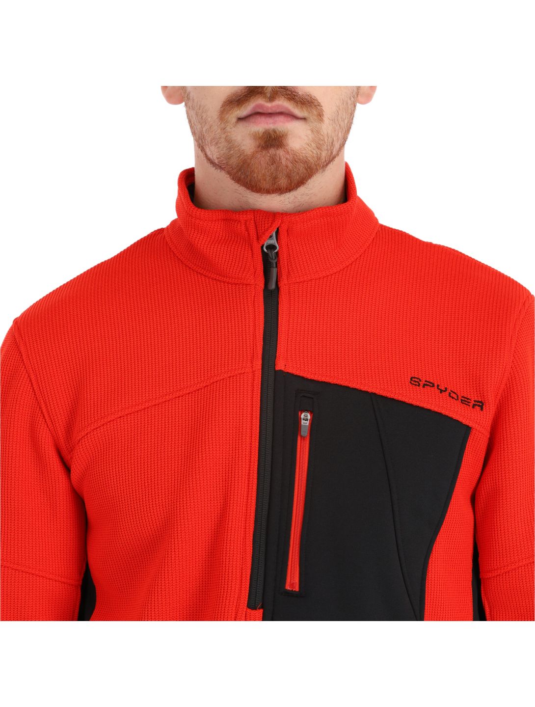 Spyder, Bandit Half Zip trui heren volcano Rood