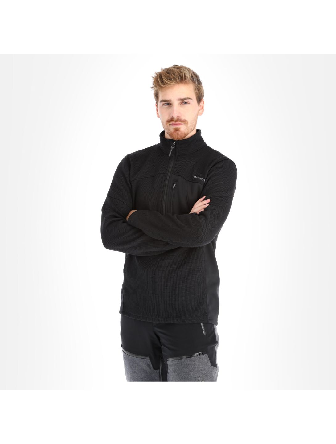 Spyder, Bandit Half Zip trui heren Zwart