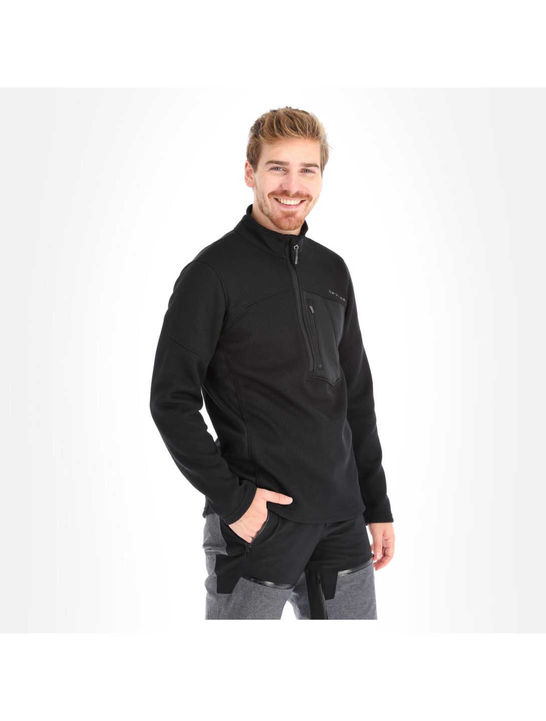 Spyder, Bandit Half Zip trui heren Zwart