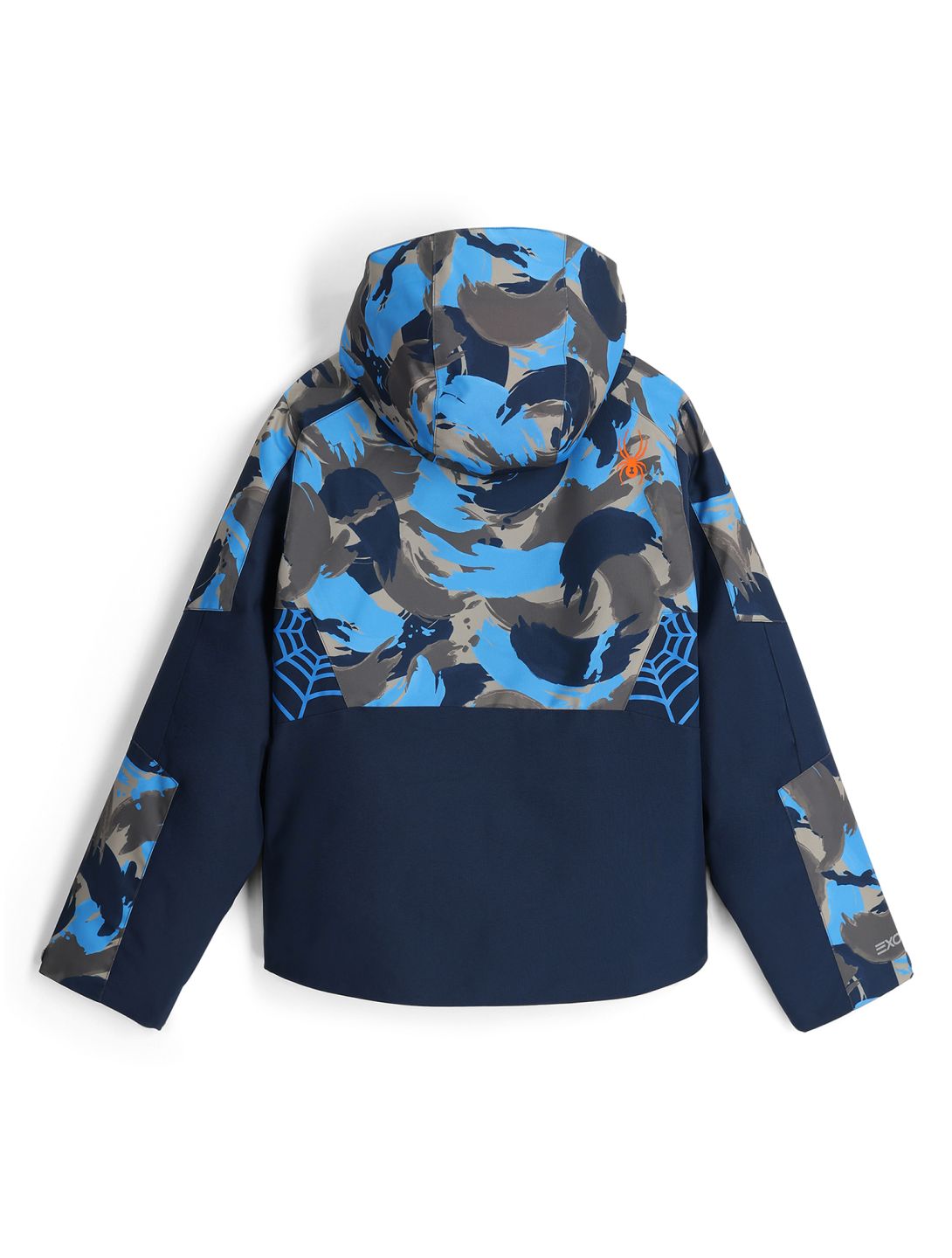 Spyder, Challenger ski-jas kinderen Camouflage Aether Blue blauw 