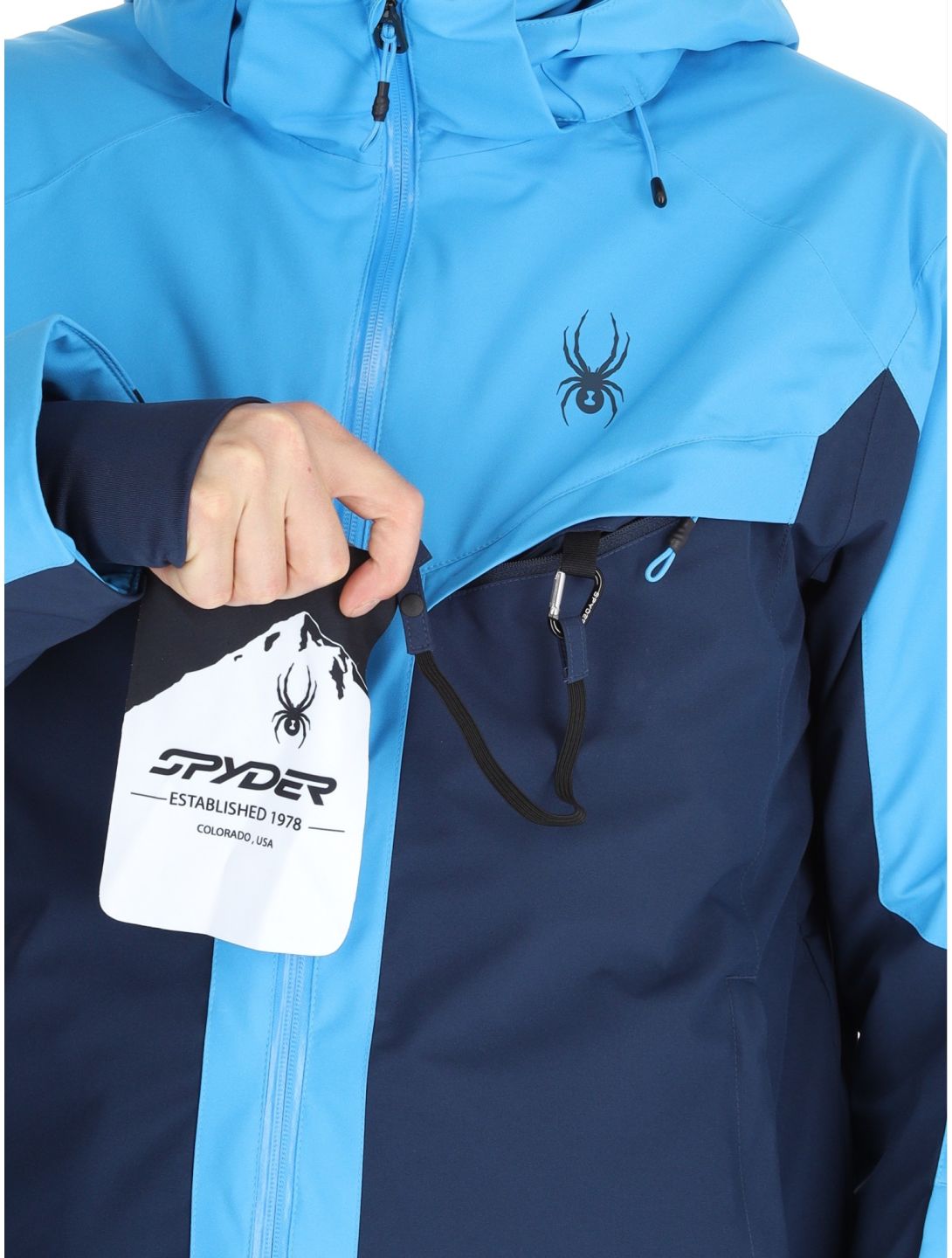 Spyder, Copper ski-jas heren Aether Blue blauw 