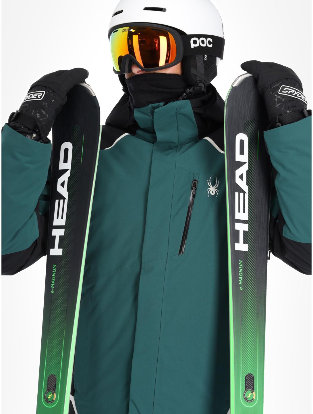 Spyder, Copper ski-jas heren Cypress Green groen 