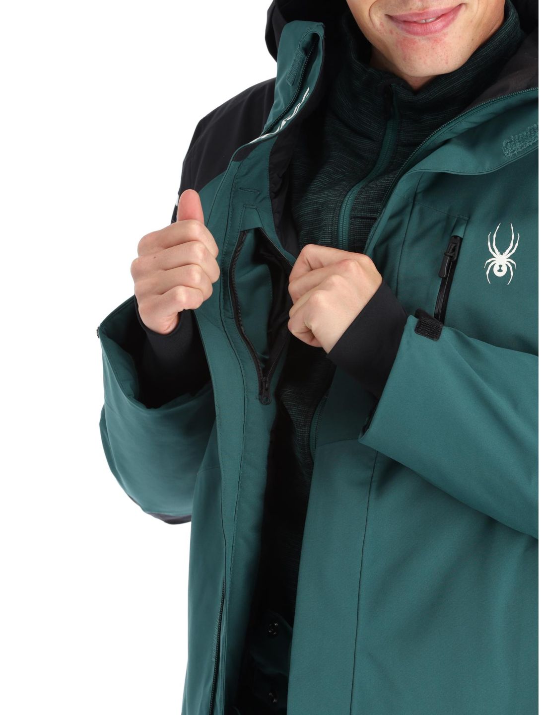 Spyder, Copper ski-jas heren Cypress Green groen 