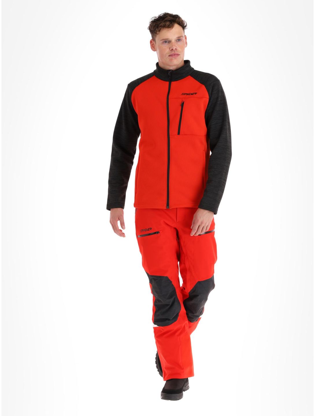 Spyder, Encore vest heren Volcano rood, zwart 