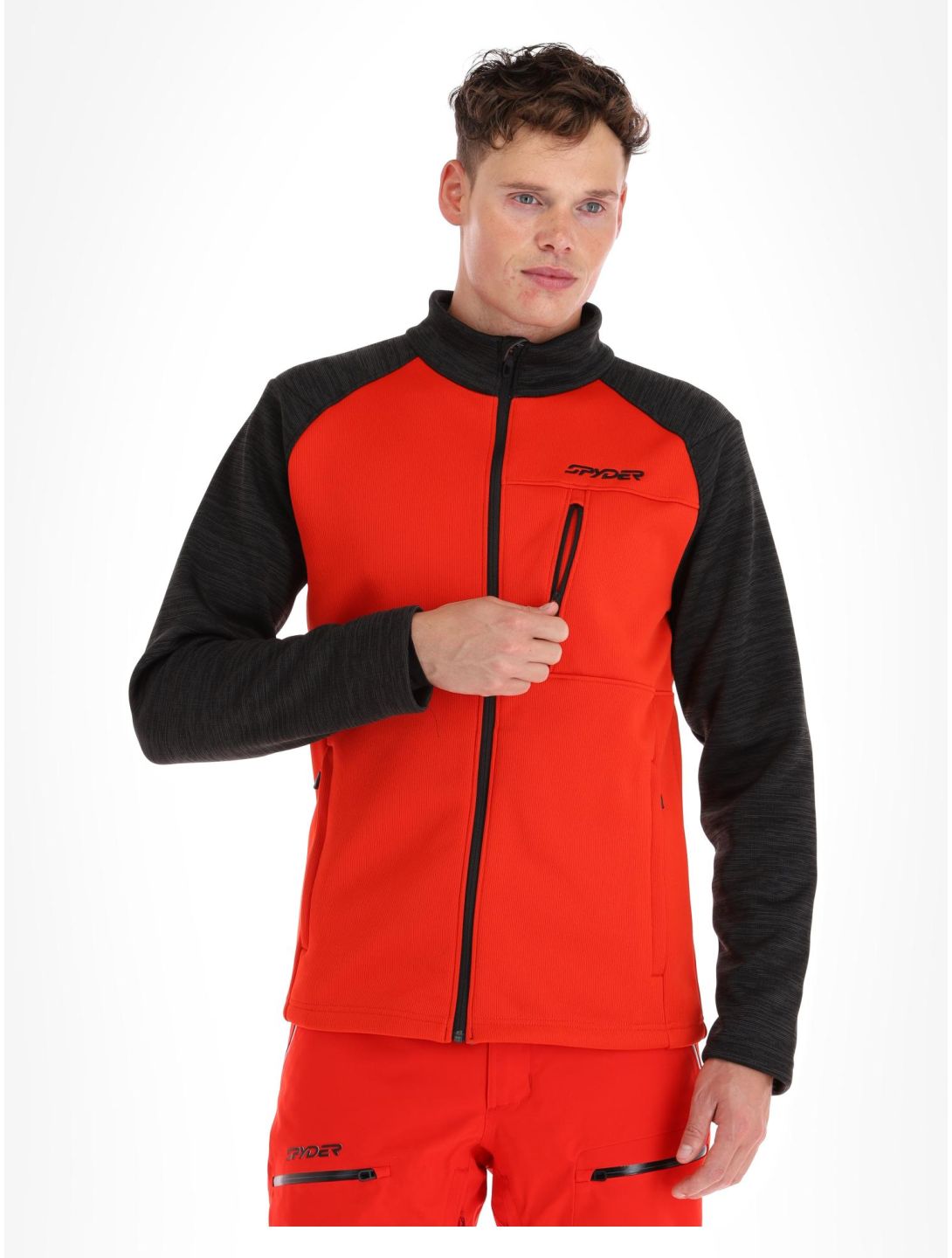 Spyder, Encore vest heren Volcano rood, zwart 