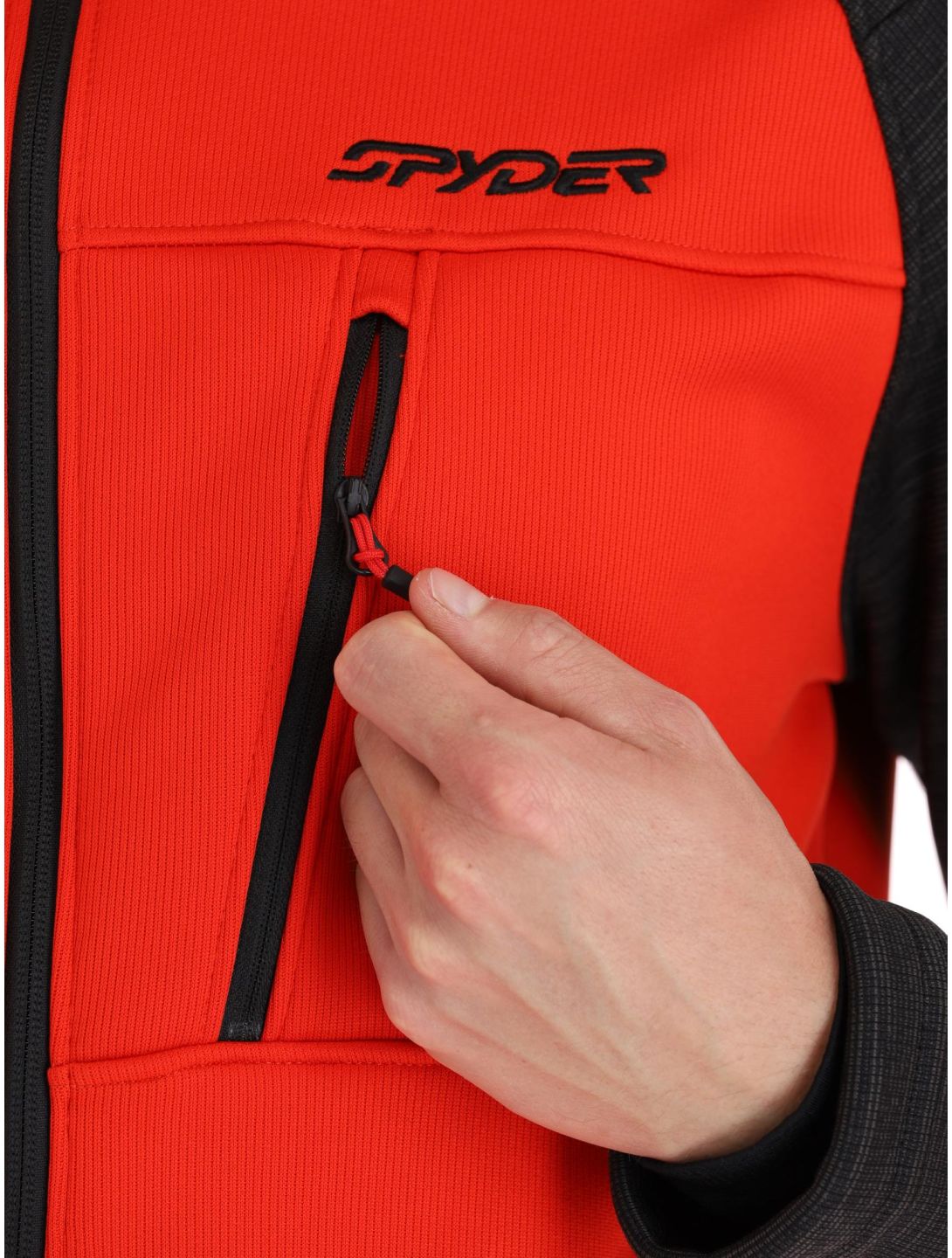 Spyder, Encore vest heren Volcano rood, zwart 