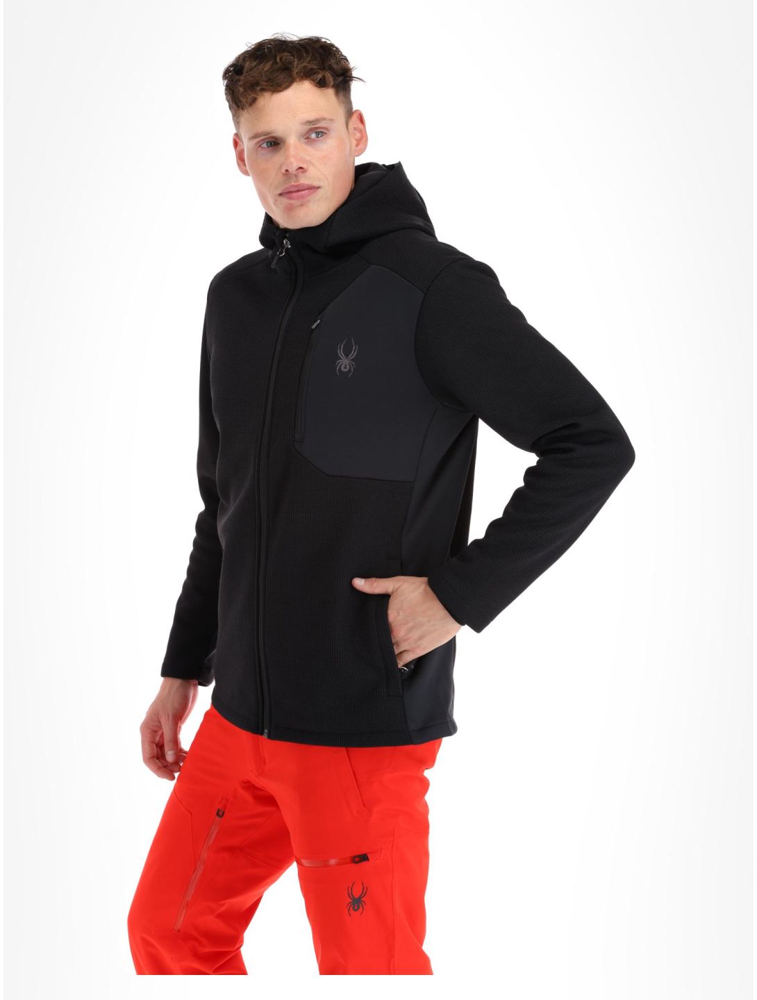 Spyder, Bandit Hooded vest heren Black zwart 