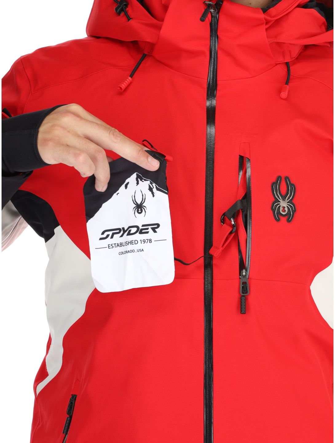 Spyder, Epiphany AA Jas gevoerd heren Spyder Red Rood 