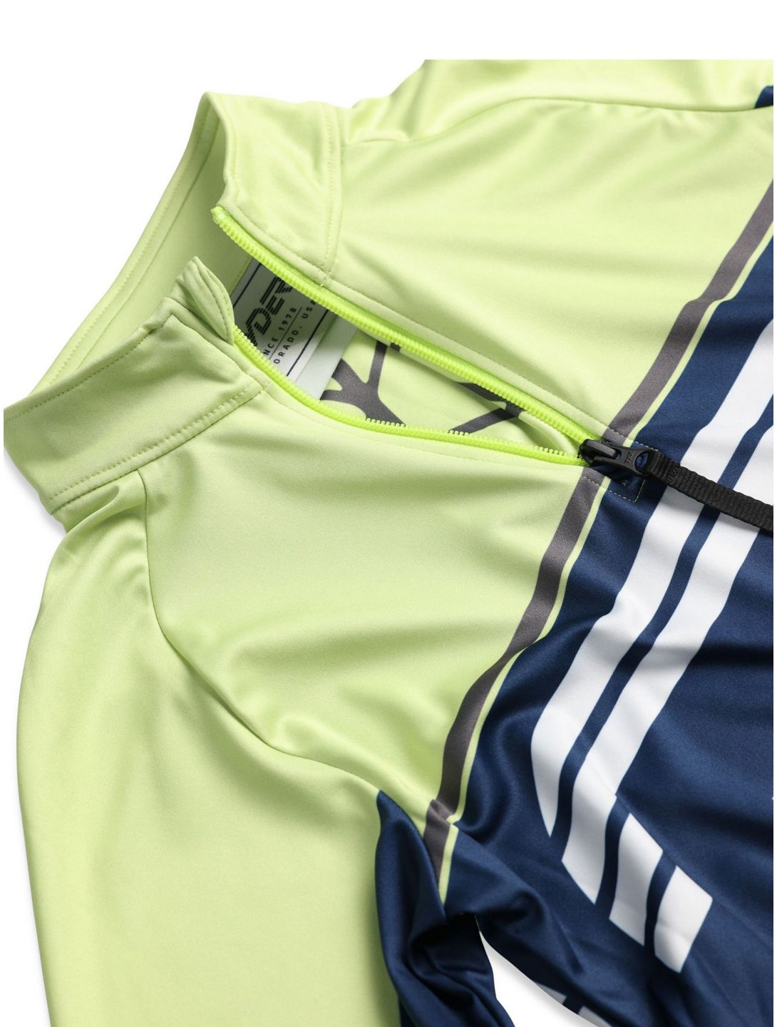 Spyder, Web 1/2 Zip skipully kinderen Lime Ice geel 