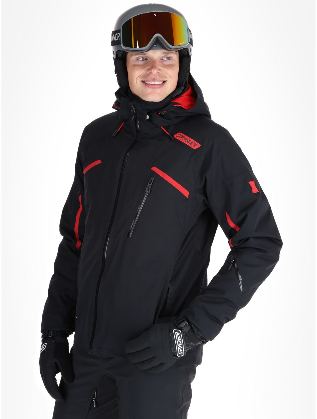 Spyder, Leader ski-jas heren Black zwart 