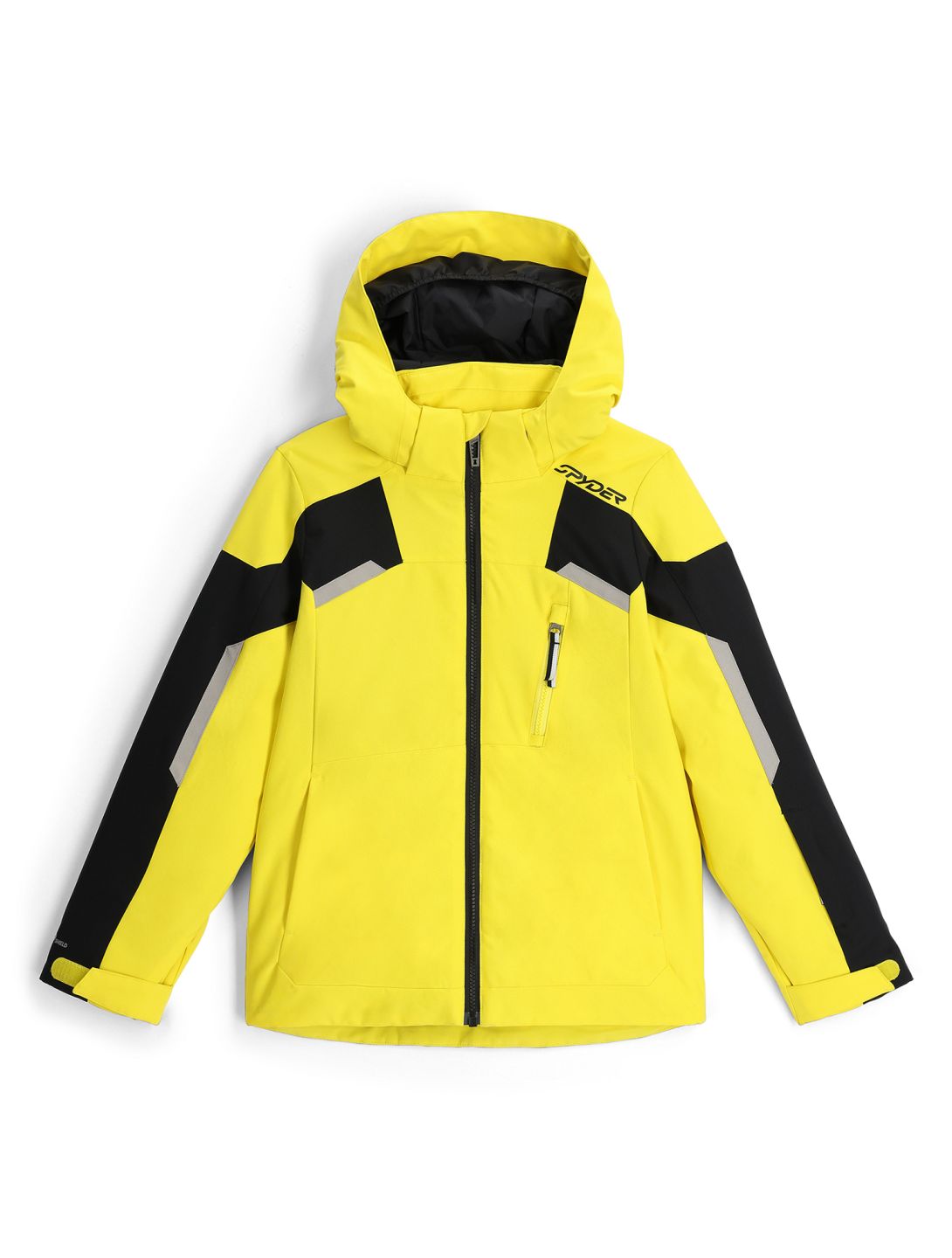 Spyder Leader ski jas kinderen Acid Yellow geel