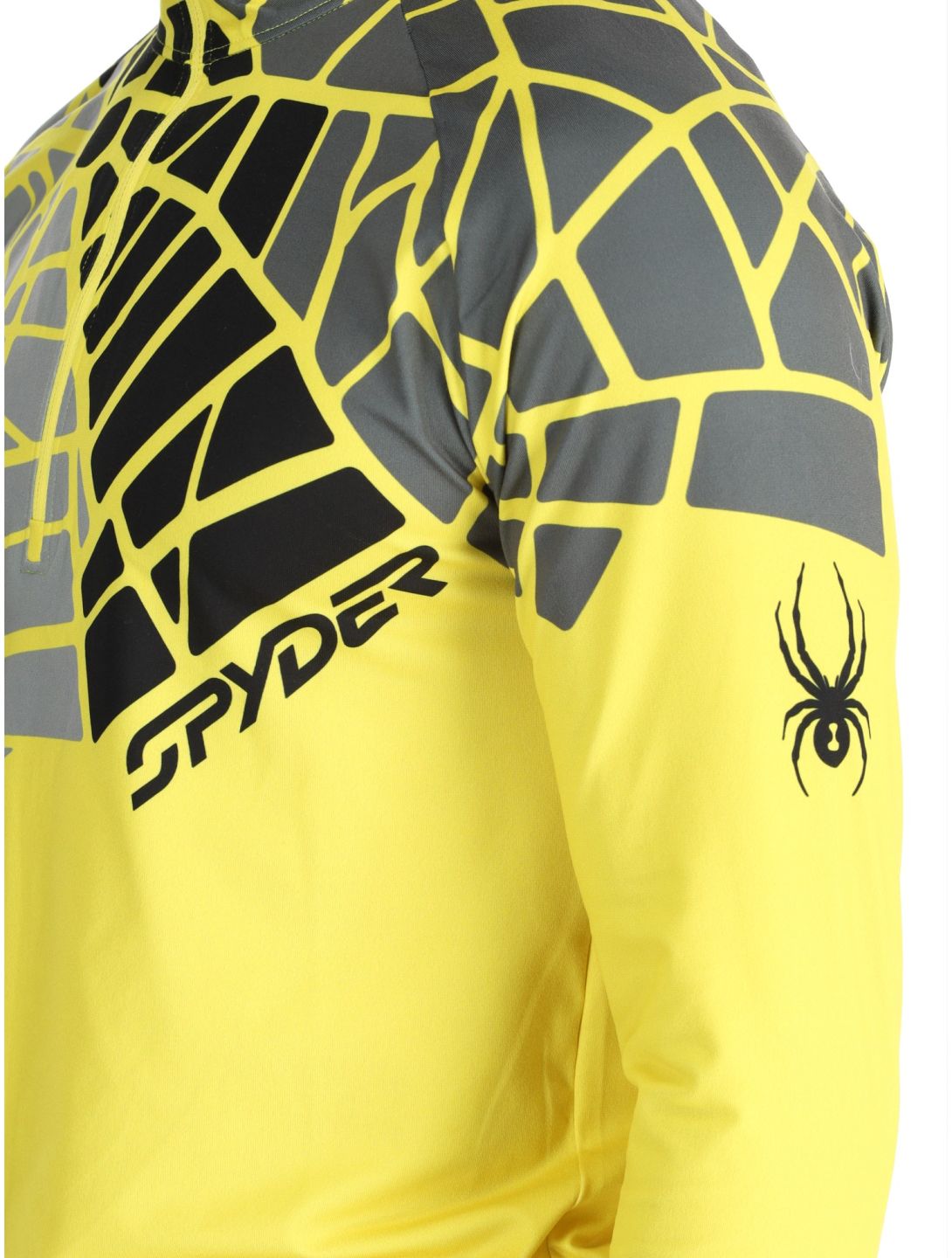 Spyder, Legacy 1/2 Zip skipully heren Acid Yellow geel 