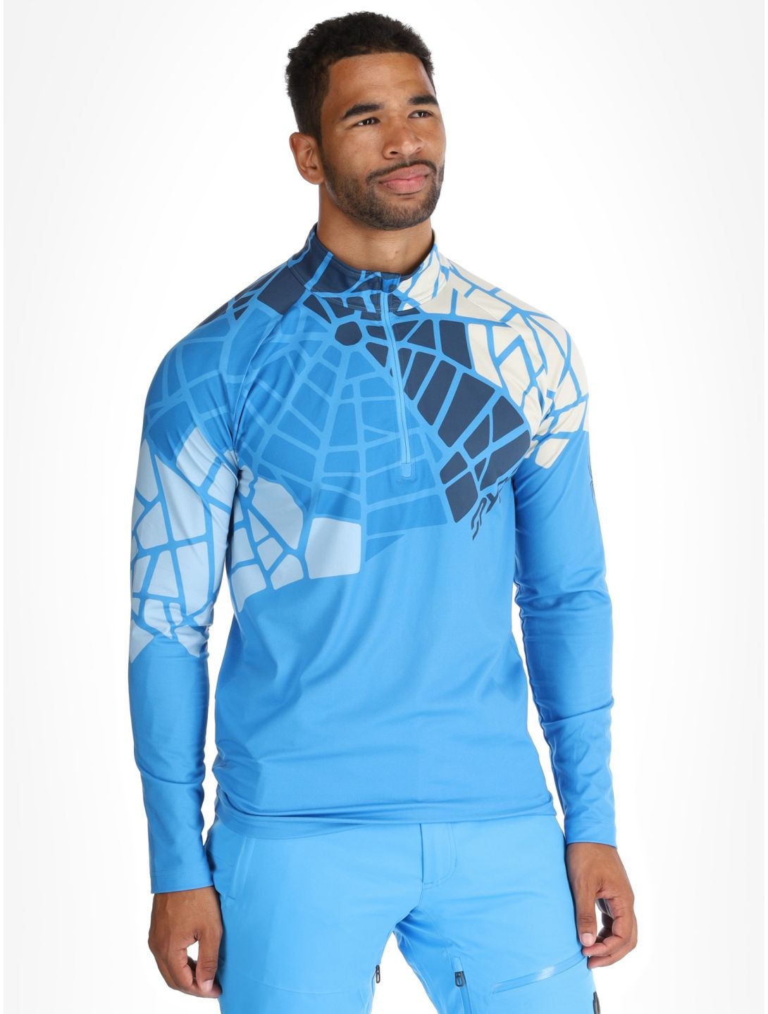 Spyder, Legacy 1/2 Zip skipully heren Aether Blue blauw 