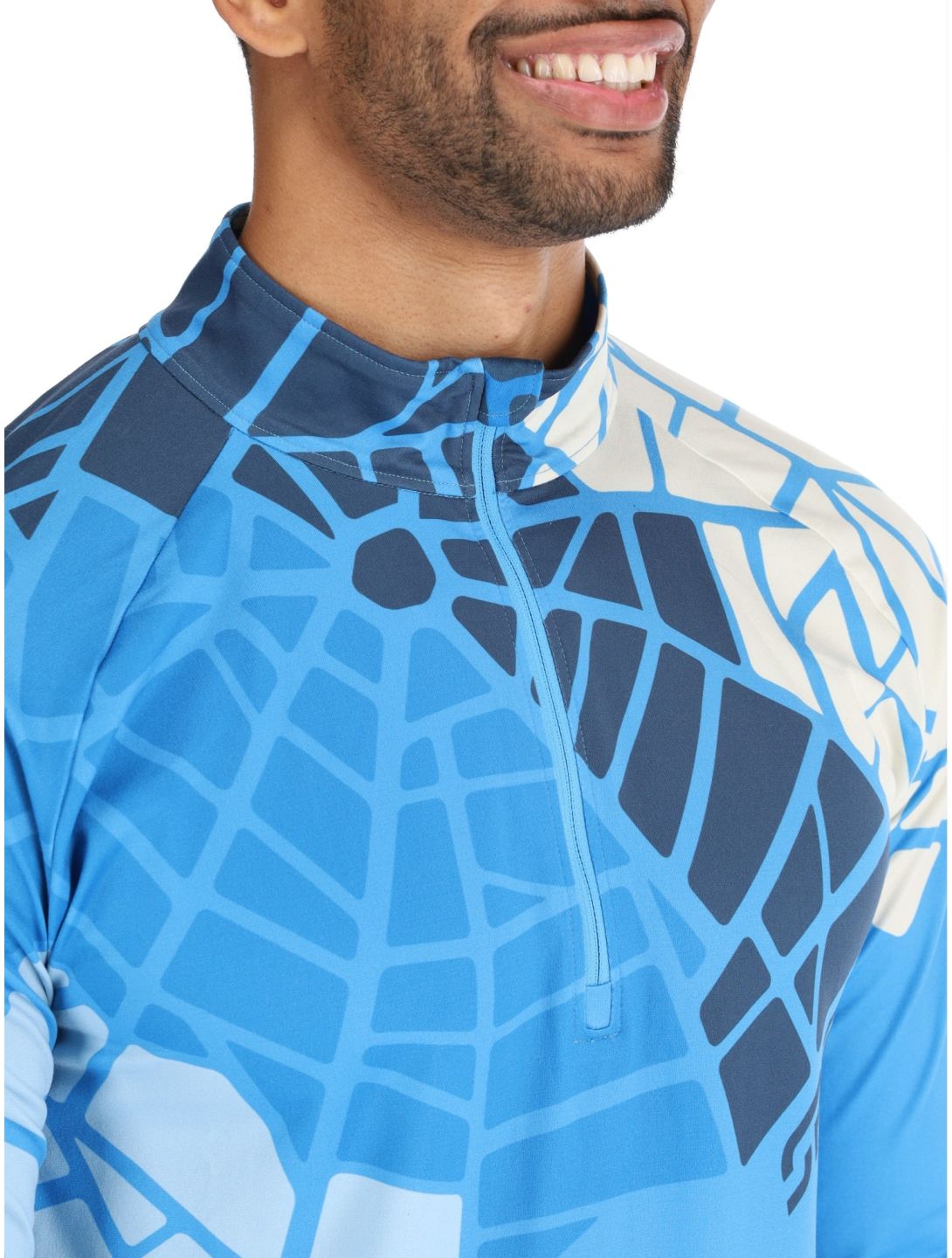 Spyder, Legacy 1/2 Zip skipully heren Aether Blue blauw 