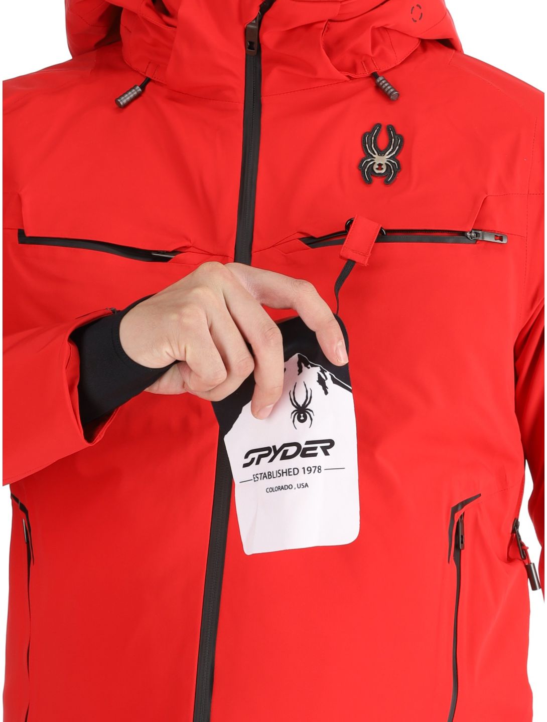 Spyder, Monterosa AA Jas gevoerd heren Spyder Red Rood 