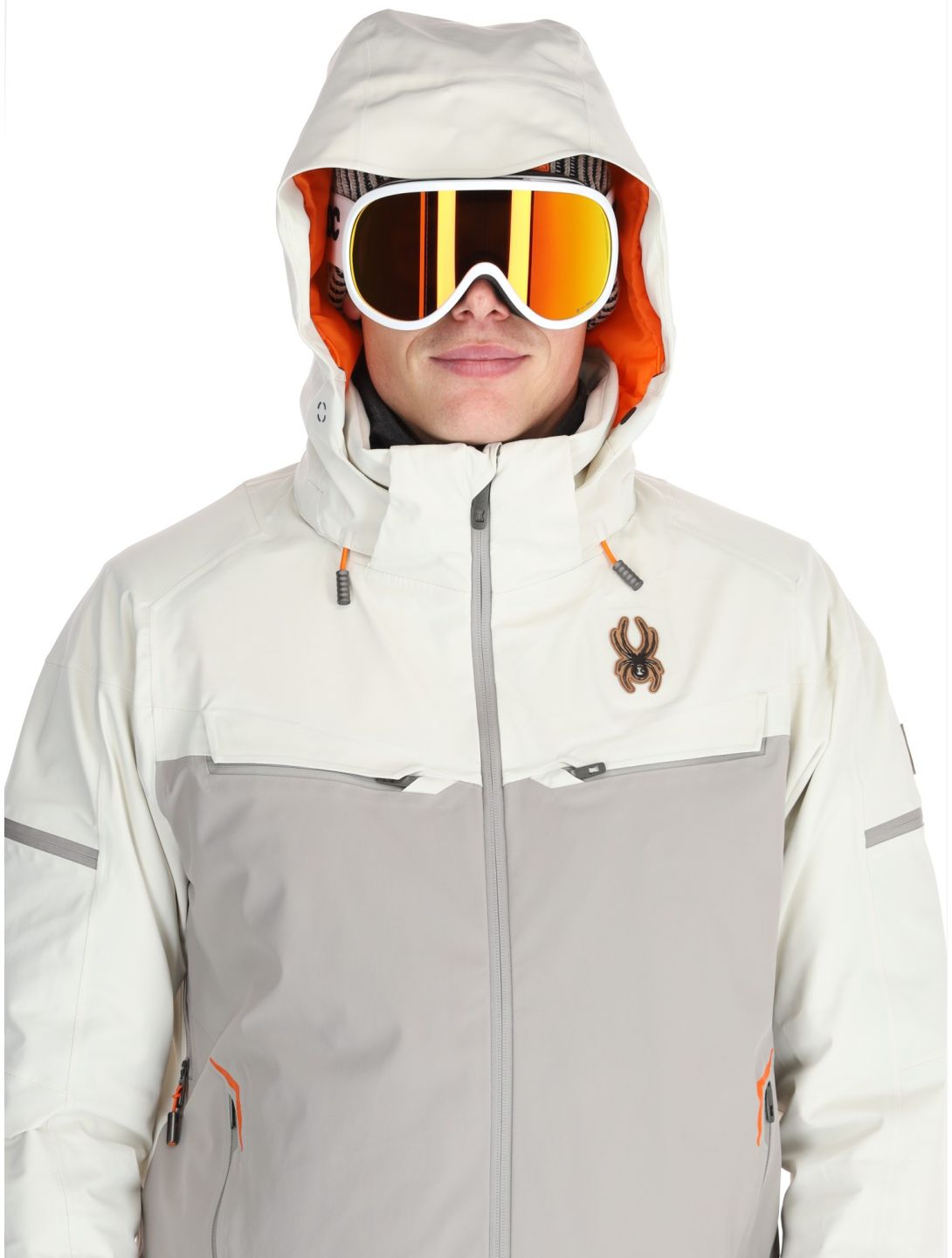 Spyder, Monterosa ski-jas heren Vanilla Latte beige 