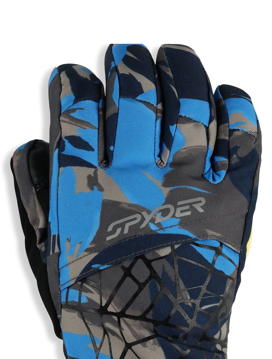 Spyder, Overweb skihandschoenen kinderen Camouflage Aether Blue blauw 