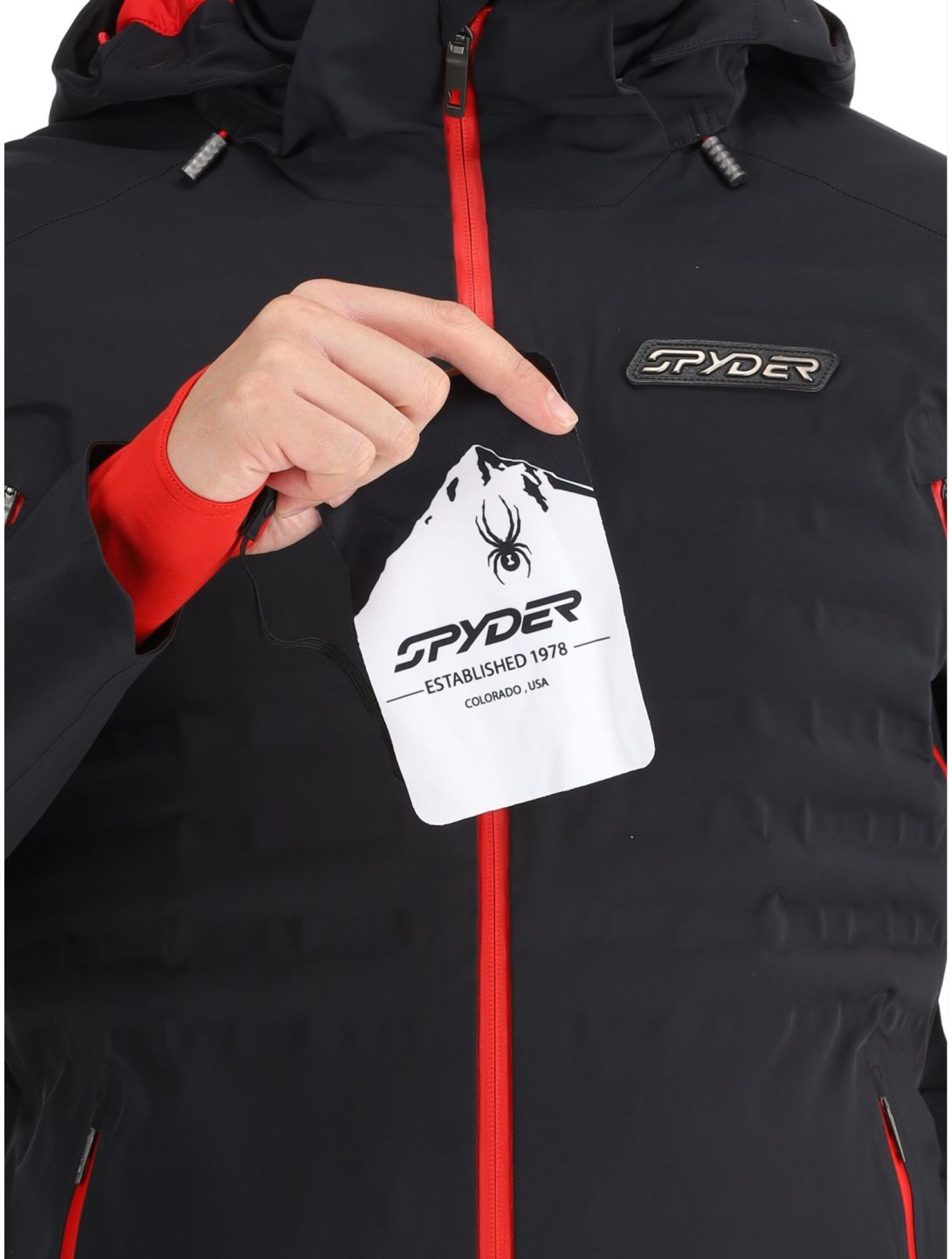 Spyder, Pinnacle AA Jas gevoerd heren Black Zwart 