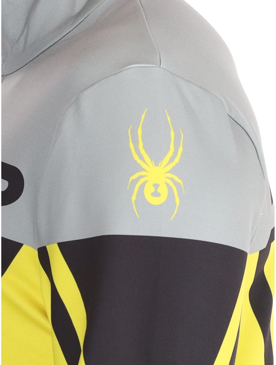 Spyder, Podium 1/2 Zip GA Ski pully heren Acid Yellow Geel, Zwart 