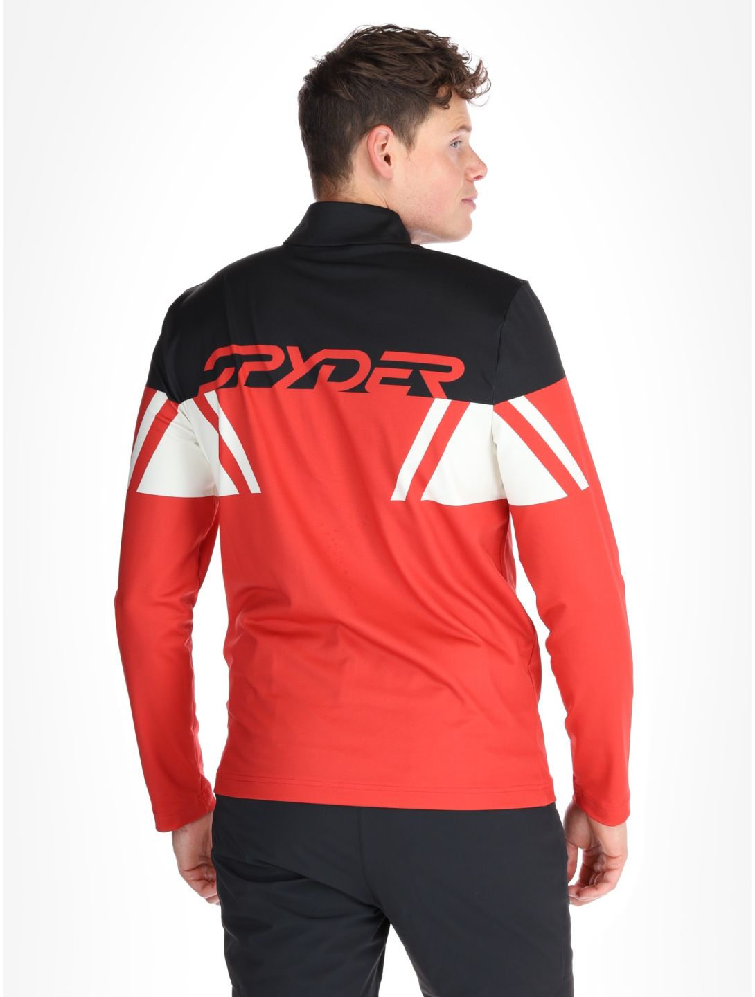 Spyder, Podium 1/2 Zip skipully heren Spyder Red rood 