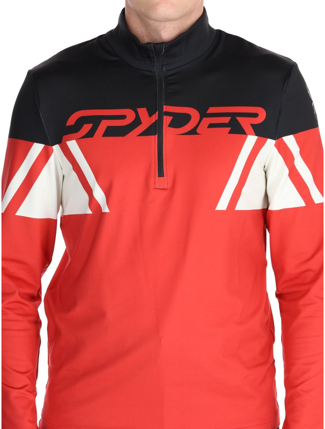 Spyder, Podium 1/2 Zip skipully heren Spyder Red rood 