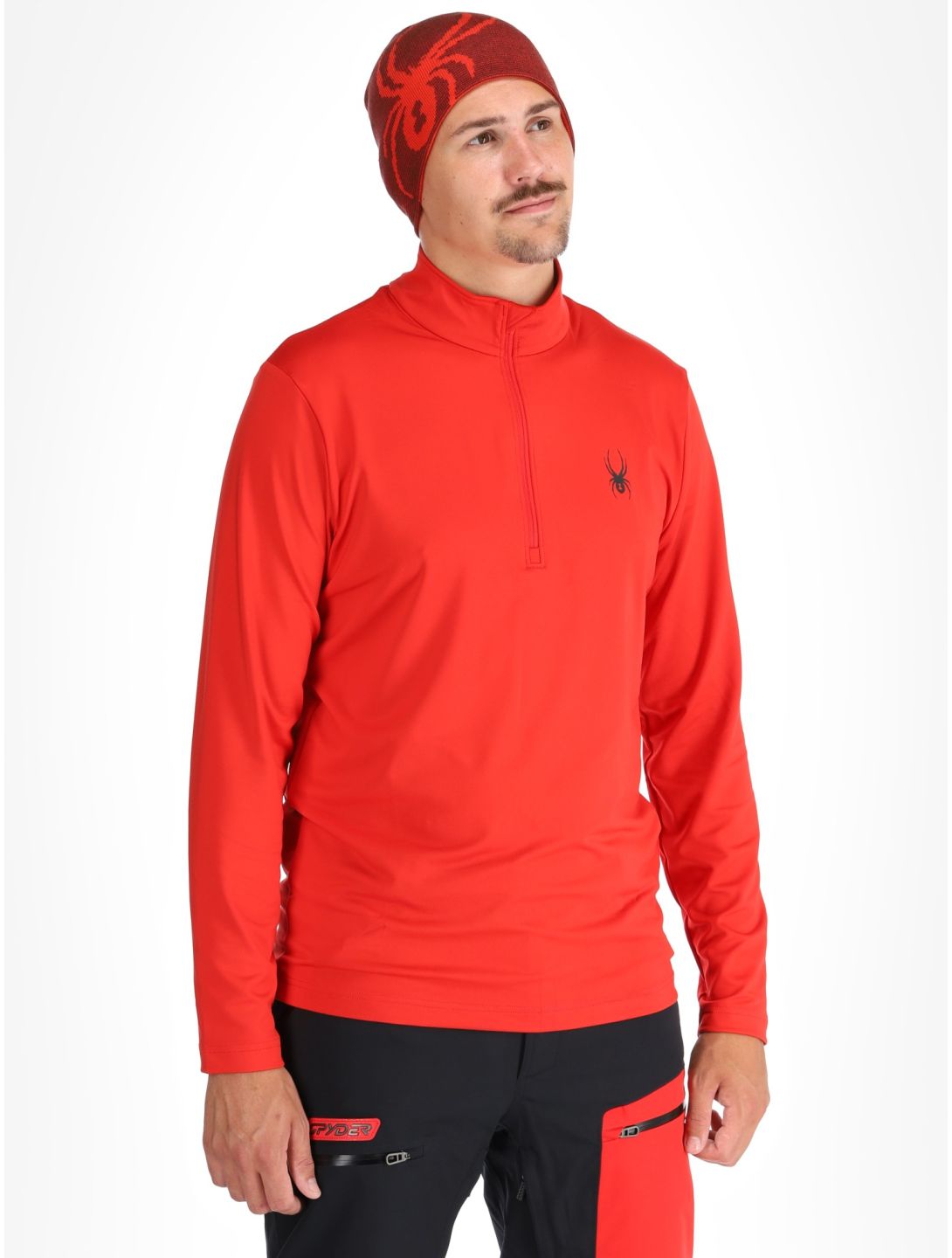 Spyder, Prospect 1/2 Zip skipully heren Spyder Red rood 