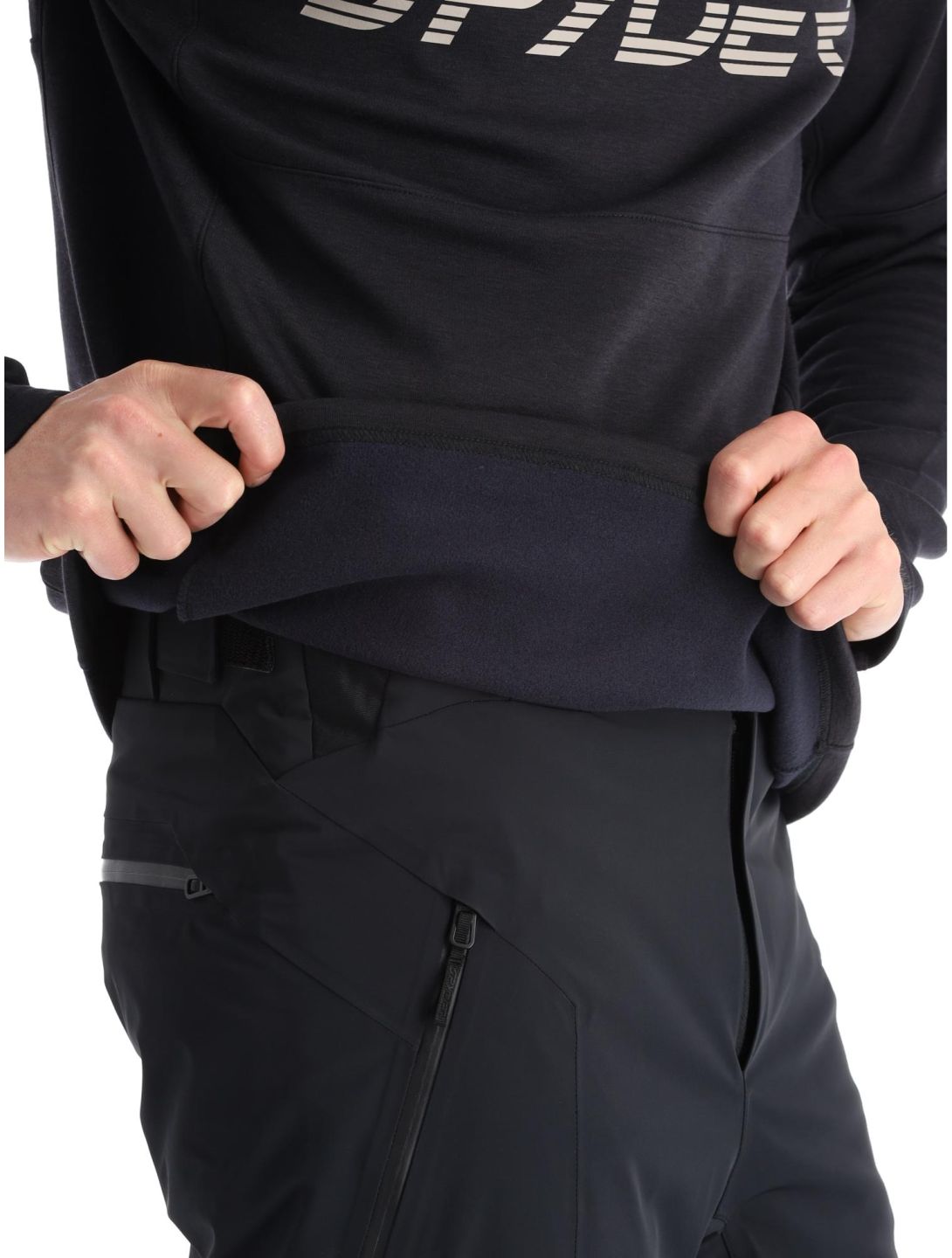 Spyder, Speed Fleece 1/2 Zip skipully heren Black zwart 