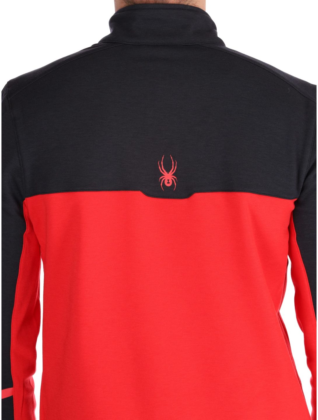 Spyder, Speed Fleece 1/2 Zip skipully heren Spyder Red rood 