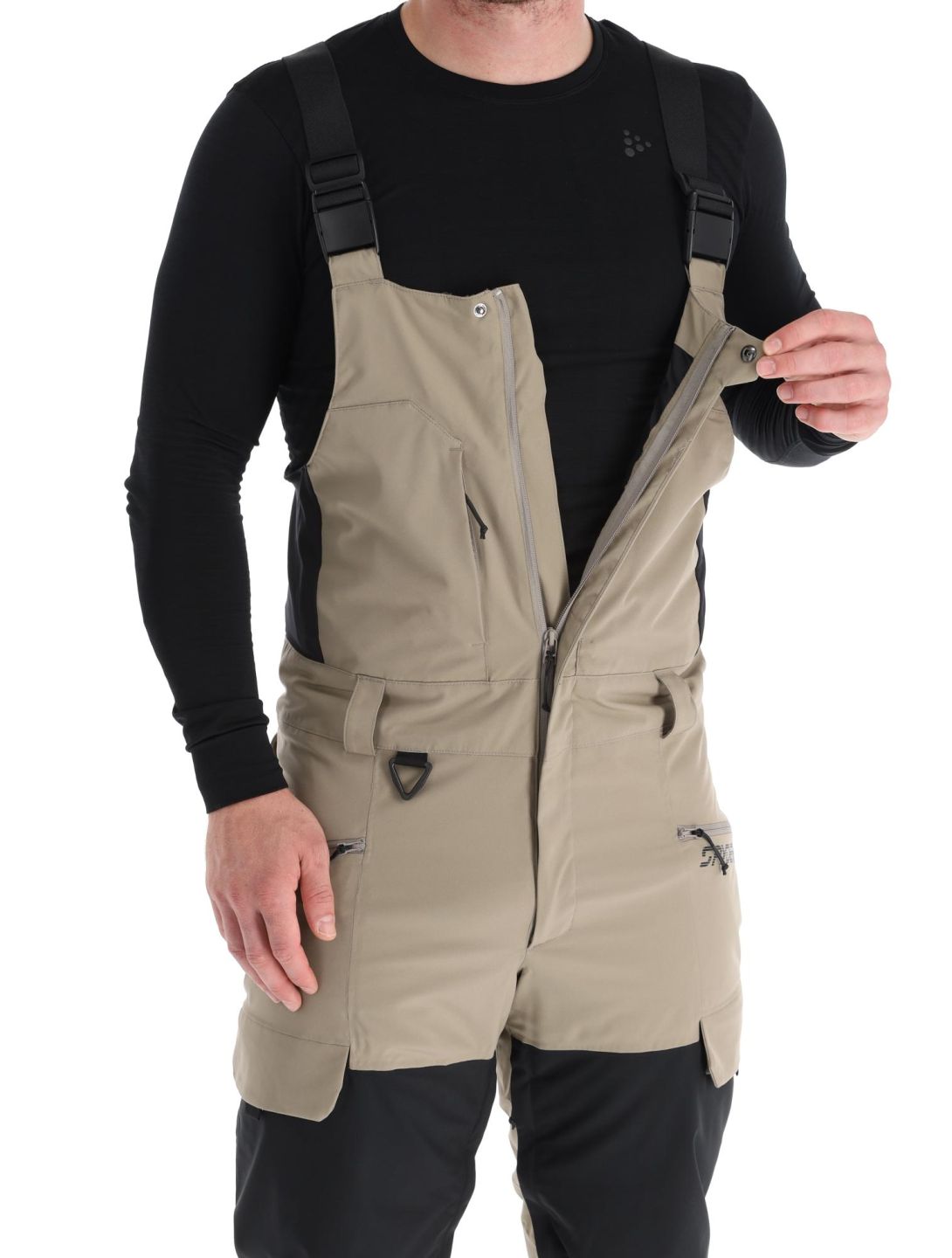 Spyder, Terrain Bib skibroek heren Desert Taupe bruin 