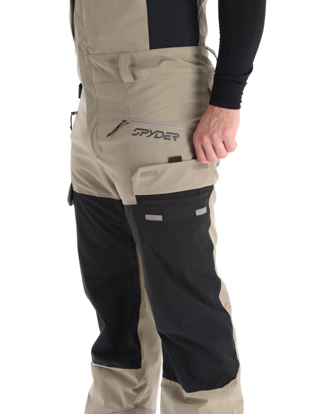 Spyder, Terrain Bib skibroek heren Desert Taupe bruin 