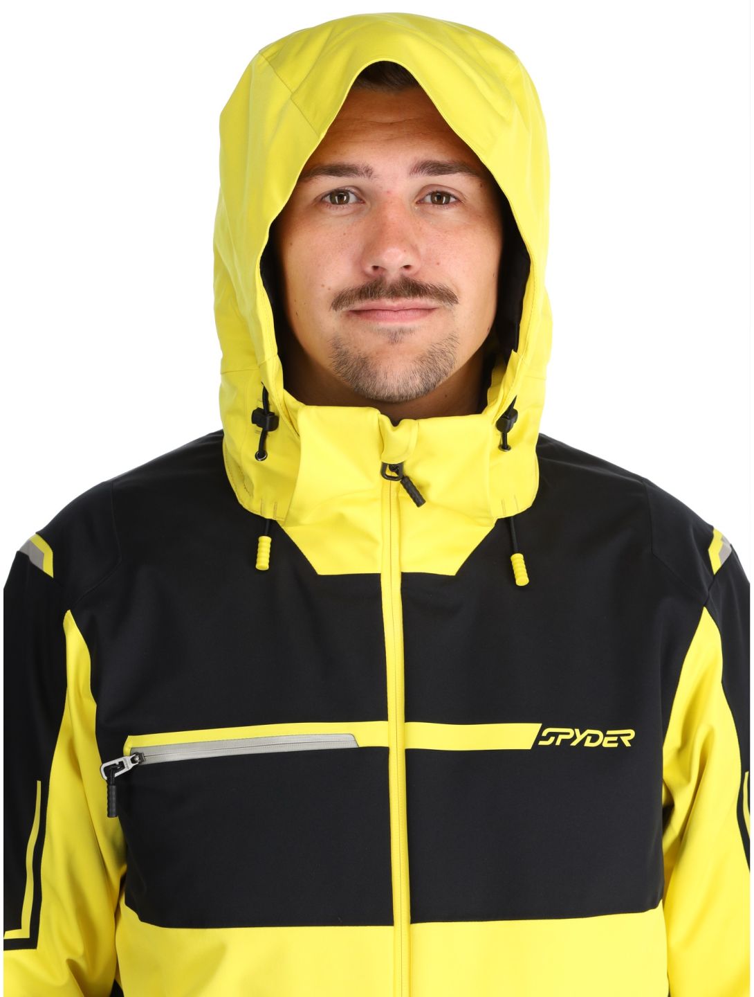 Spyder, Titan ski-jas heren Acid Yellow geel, zwart 