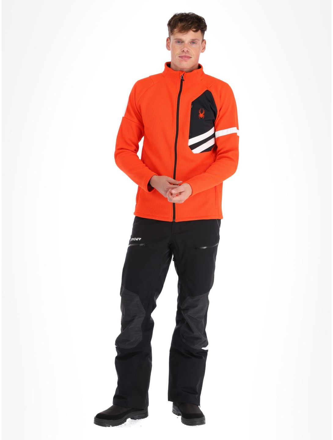 Spyder, Wengen Bandit vest heren Twisted Orange oranje 