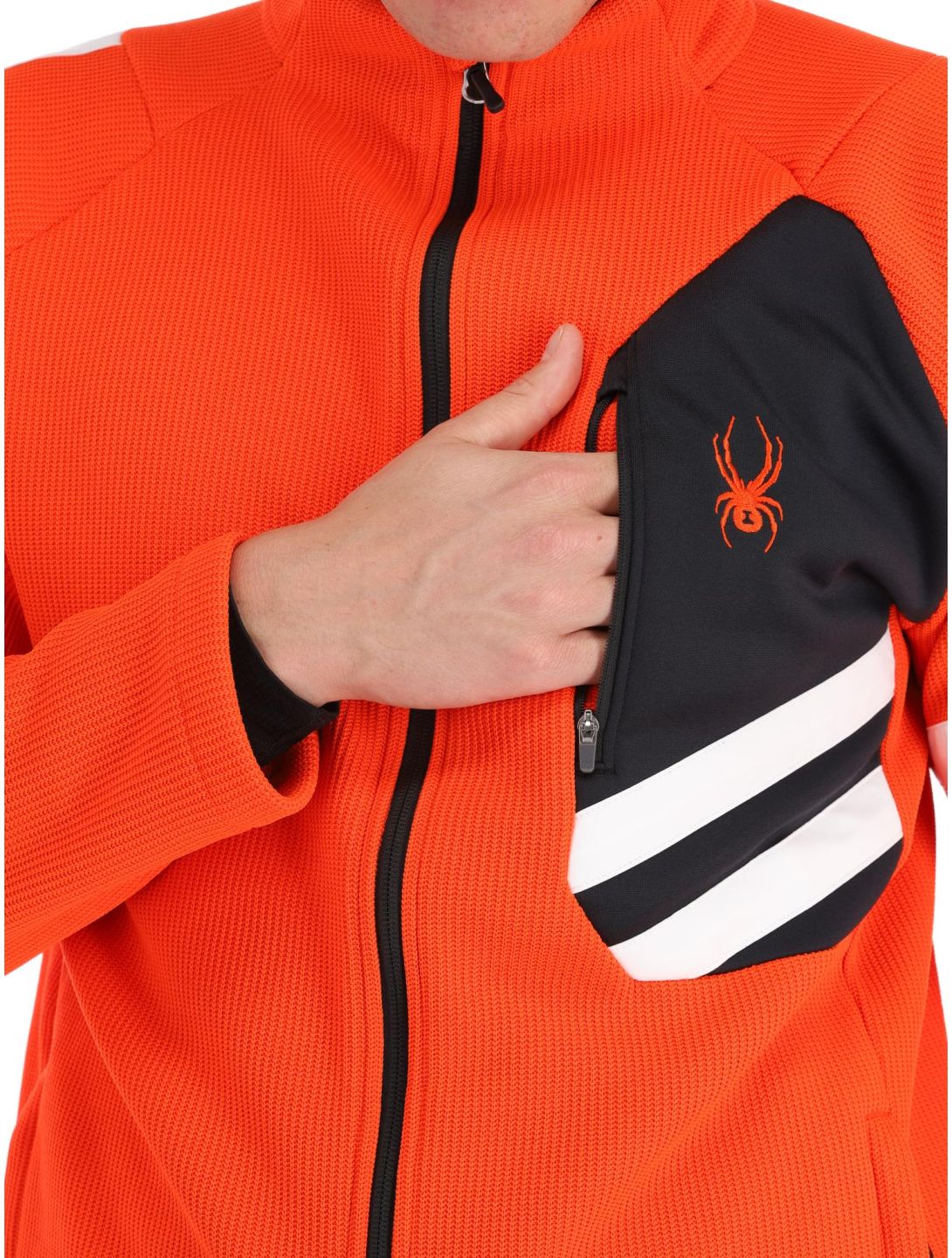 Spyder, Wengen Bandit vest heren Twisted Orange oranje 