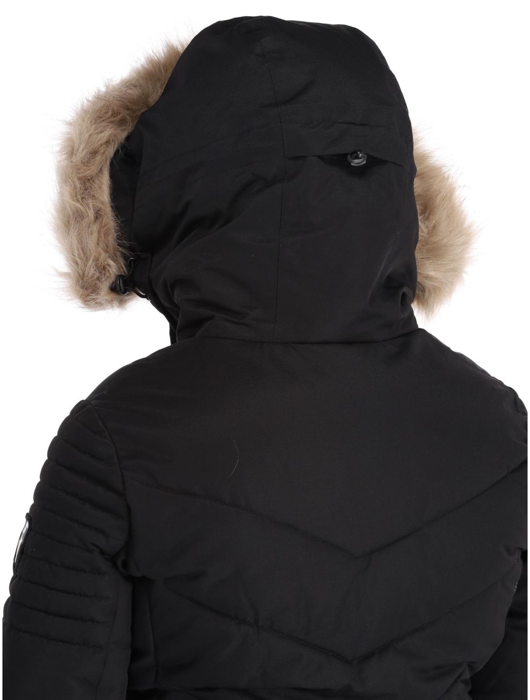 Superdry, Ski Luxe Puffer ski-jas dames Black zwart 