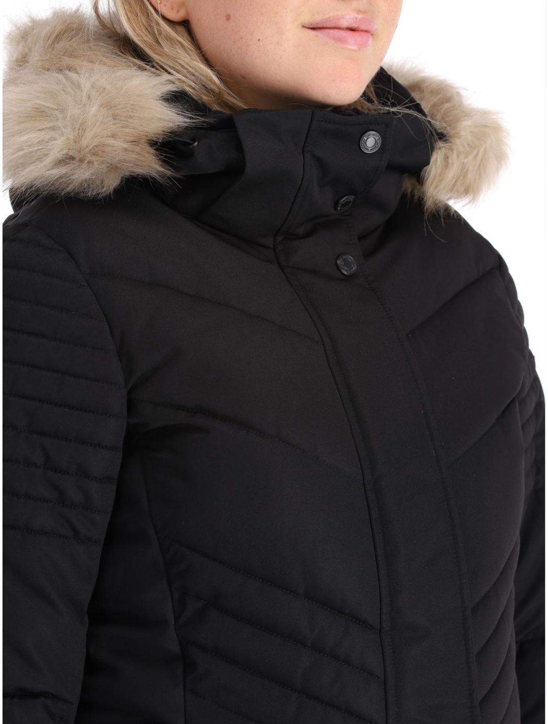 Superdry, Ski Luxe Puffer ski-jas dames Black zwart 