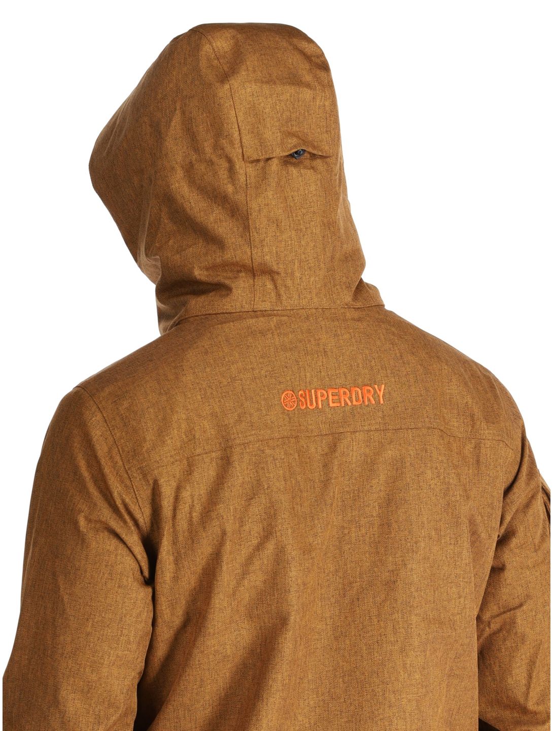 Superdry, Ski Peak Rescue AA Jas gevoerd heren Tobacco Brown Marl Bruin 